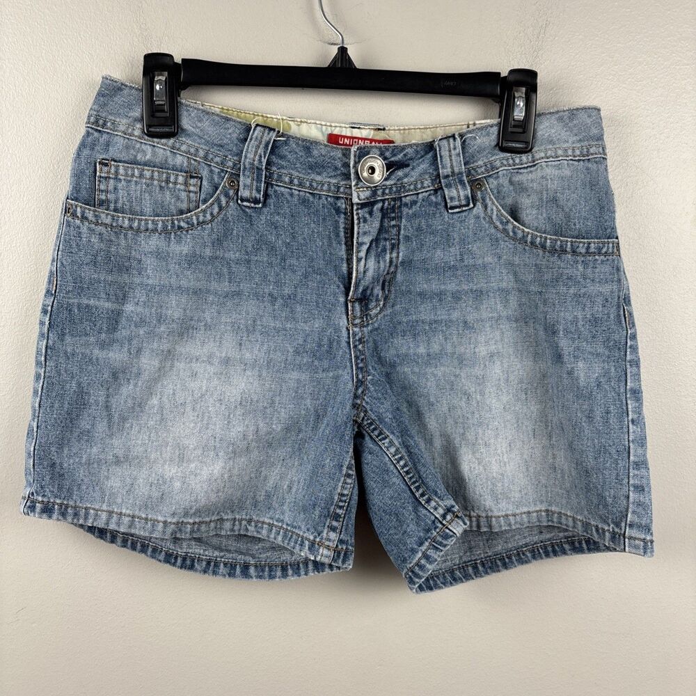 Union Bay Women’s SZ 9 Blue Jean Shorts Utility Pocket Faded Denim